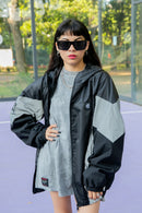 Chamarra “Kinky BLACK grey”