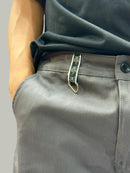 Short “diamante” Gris oxford