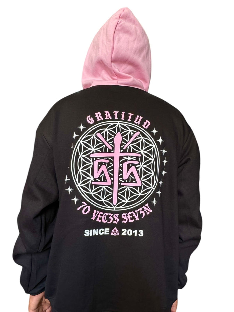 Sudadera  “Gratitud” Rosa