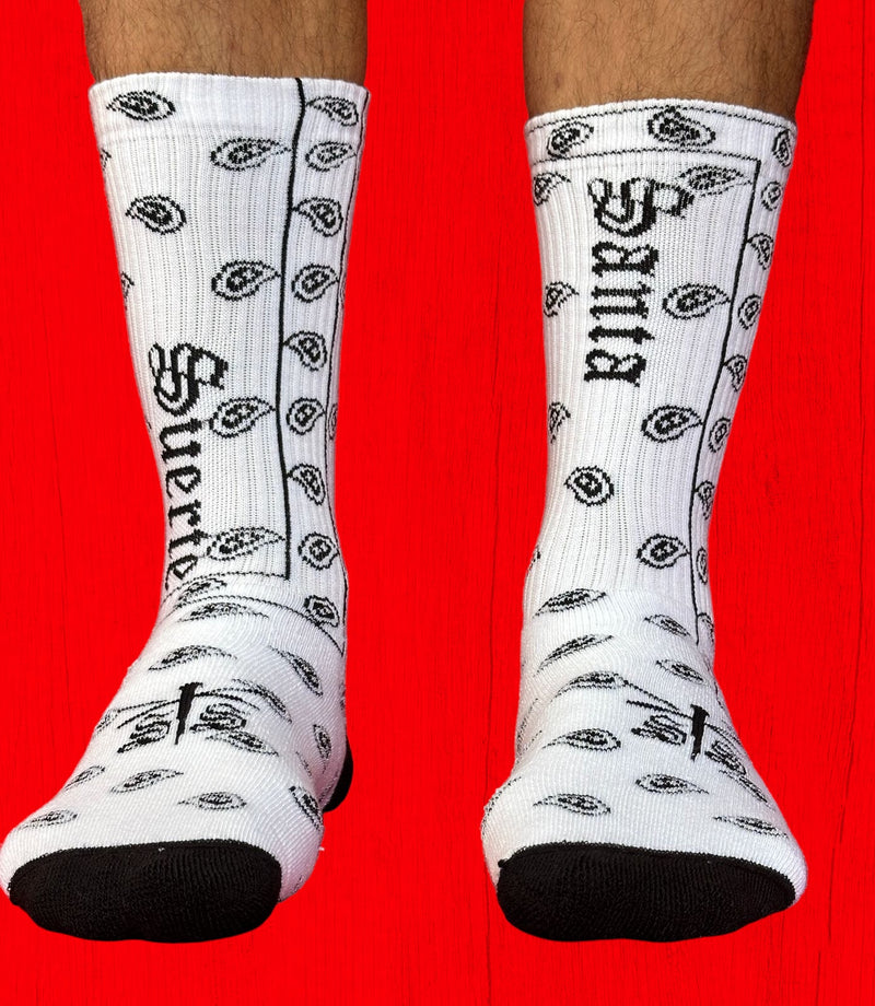 Sock “Paliacate white” Art