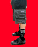 Short “Tumbado” gris Oxford