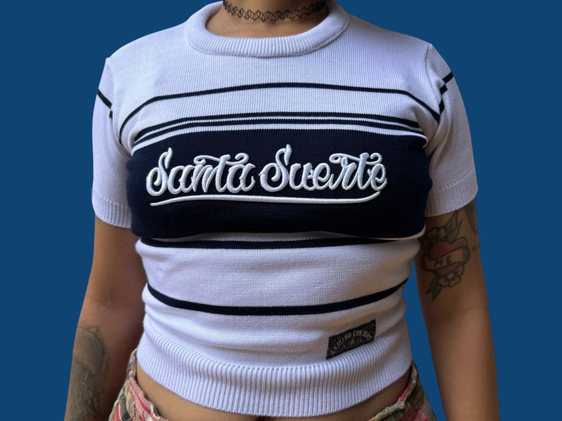 Polo tejida “Niña galáctica” Dama