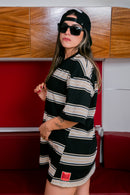 Playera rayas “Caqui”