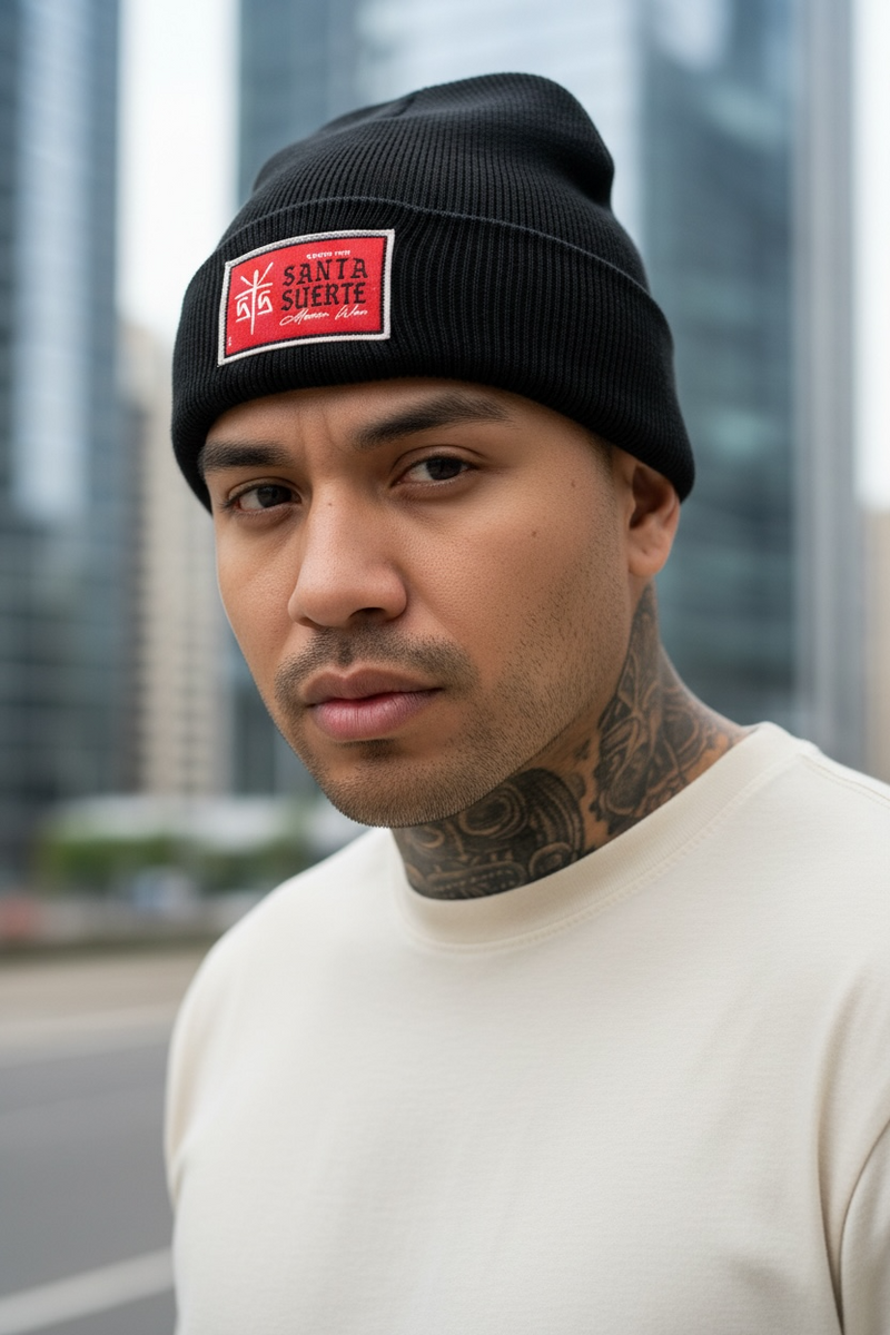 Beanie gorro “Etiqueta red”