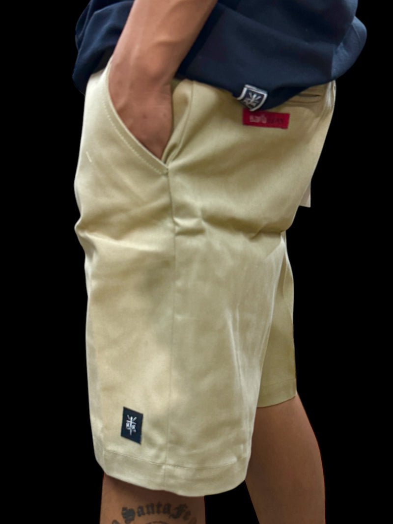 Khaki “diamond” shorts