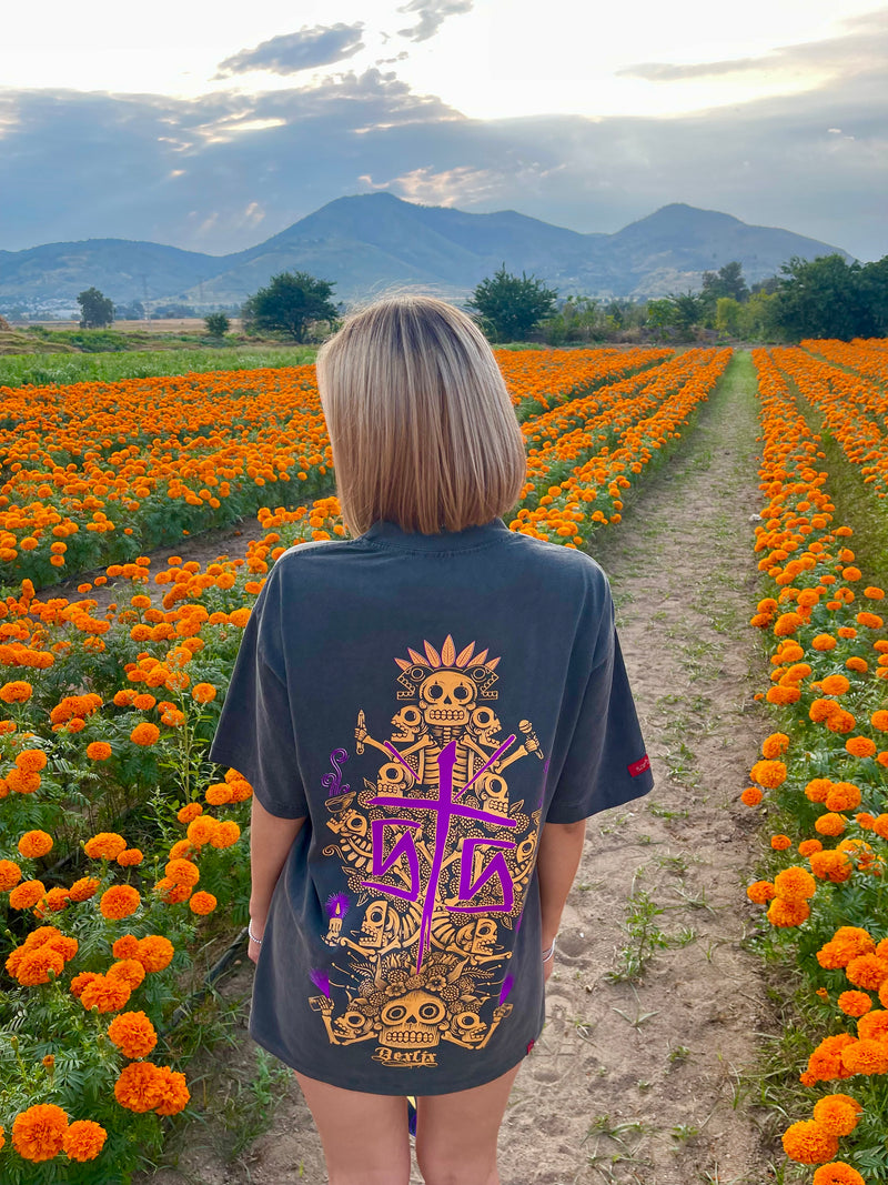 Playera  “Día de muertos” Acid Over