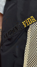 Chaleco “El patrón” negro/arena