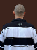 Polo tejida”Sangre x S” caramelo negro/blanco/cafe