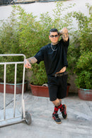 Playera  “Boxy fit” negro