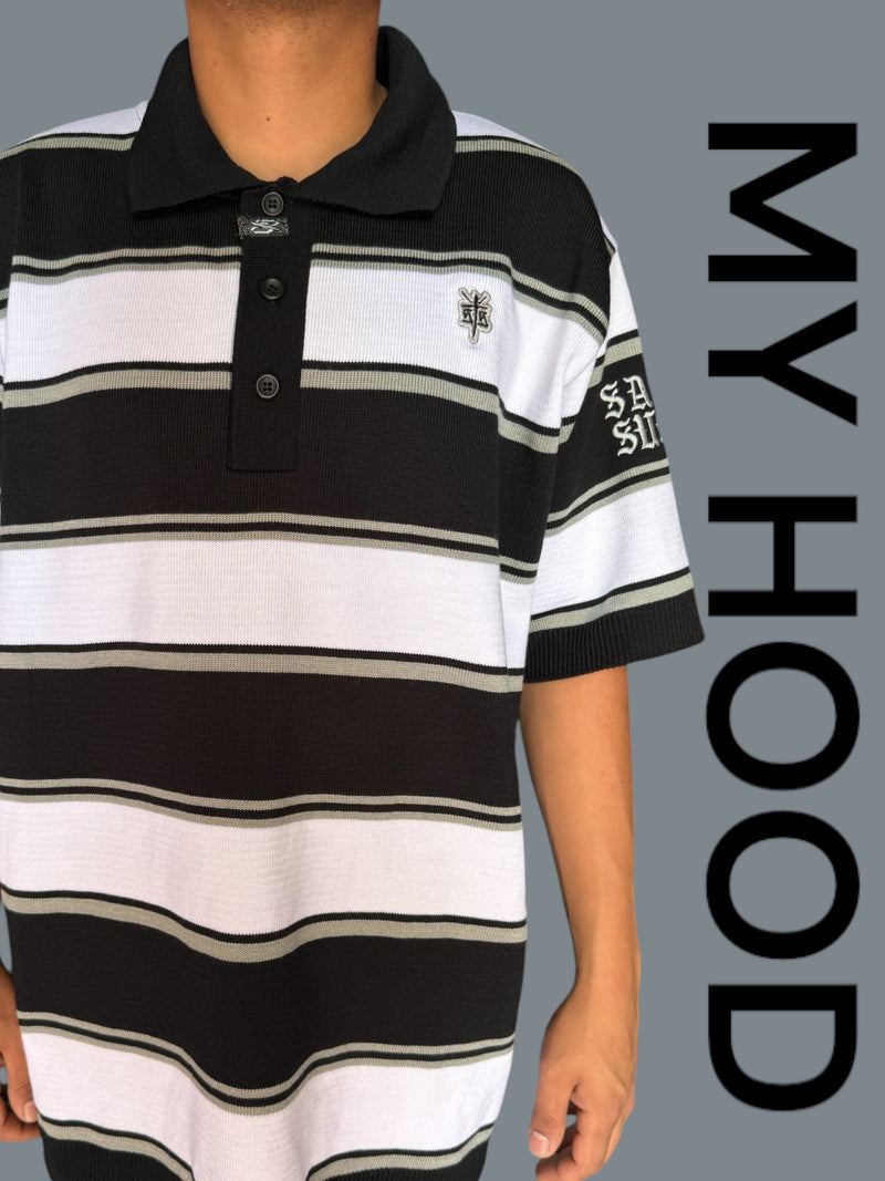 Polo tejida “My hood” caramelo.