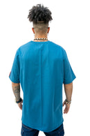 Playera  “Simplicidad” azul plumbago