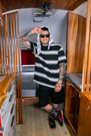 Playera rayas “Negro/blanco ”