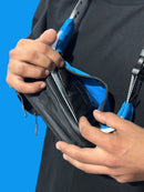 Cangurera Fresh "Sky” negro.