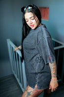 Playera  “Acid wash” negro