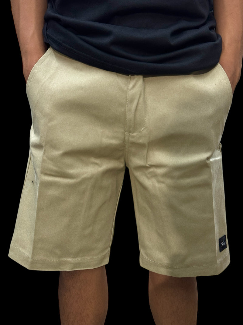 Khaki “diamond” shorts