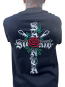 Playera “Cruz de rosas”