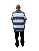 Polo tejida”Spider” caramelo Gris/blanco/negro