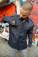 Chamarra “Soldados de paz” mezclilla