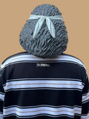 Polo tejida “Smile & Cry ” caramelo negro/blanco/caqui