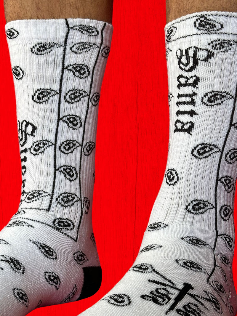 Sock “Paliacate white” Art