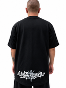 Playera over  “Grafity tag grey”
