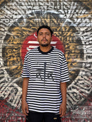 Playera rayas “Cruz blanco”