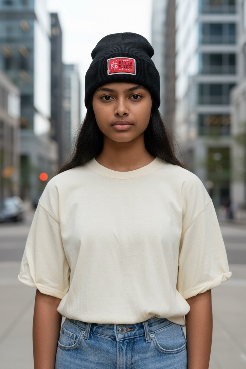 Beanie gorro “Etiqueta red”