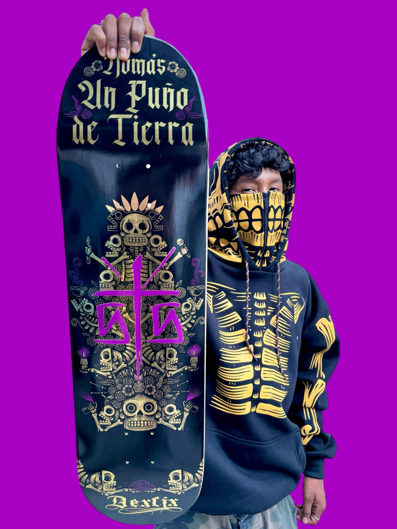 Patineta “Un puño de tierra”Día de muertos.