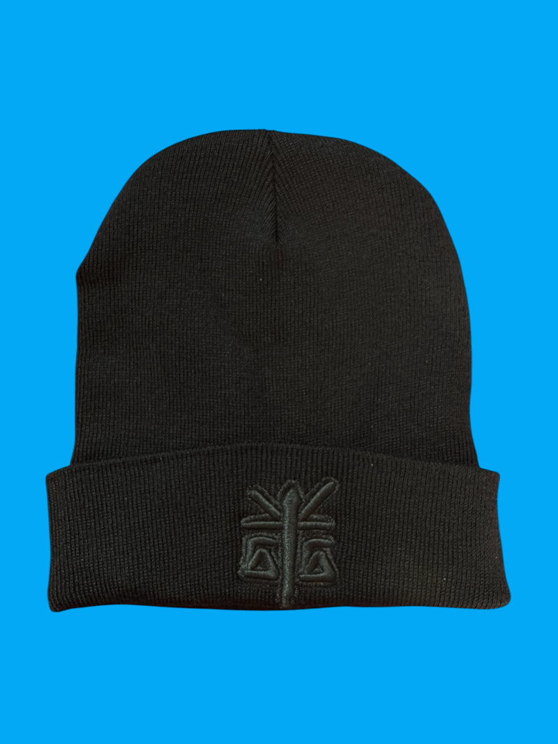 Beanie gorro “Cruz black” bordado