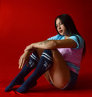 Calceta mujer "BLUE CHERRY"