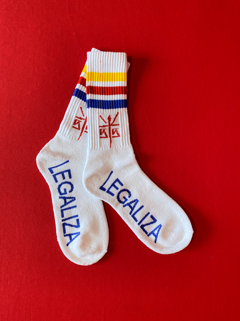 “Retro American” 3 lines sock