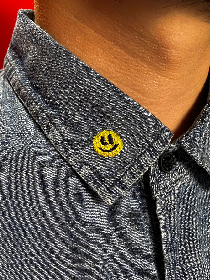 Smile blue shirt